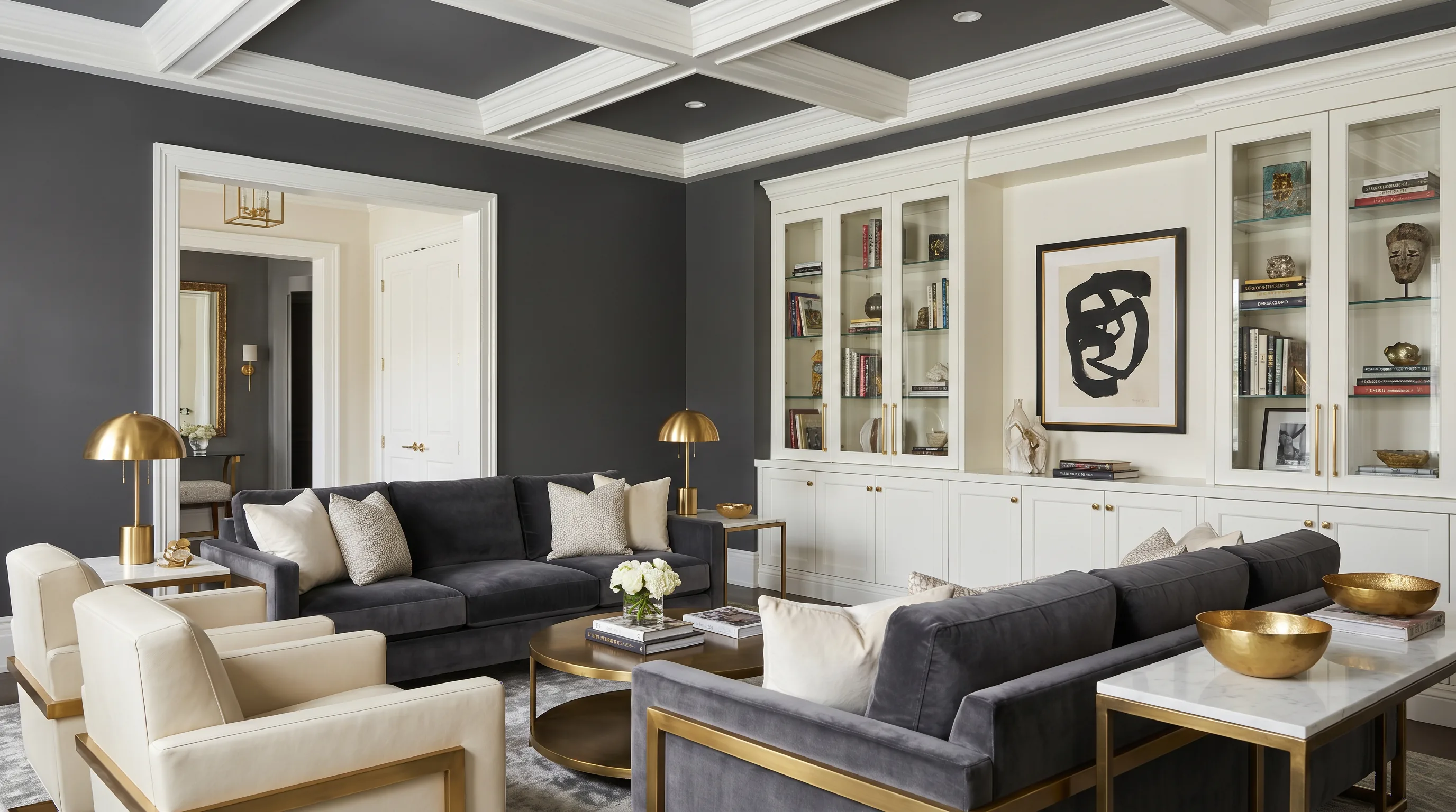 Luxury home interior with premium paint finish in Rockville, MD